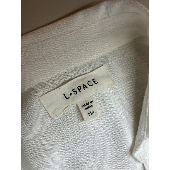Lspace 'Barcelona' White Viscose Dress Size M / L - Picture 4 of 4